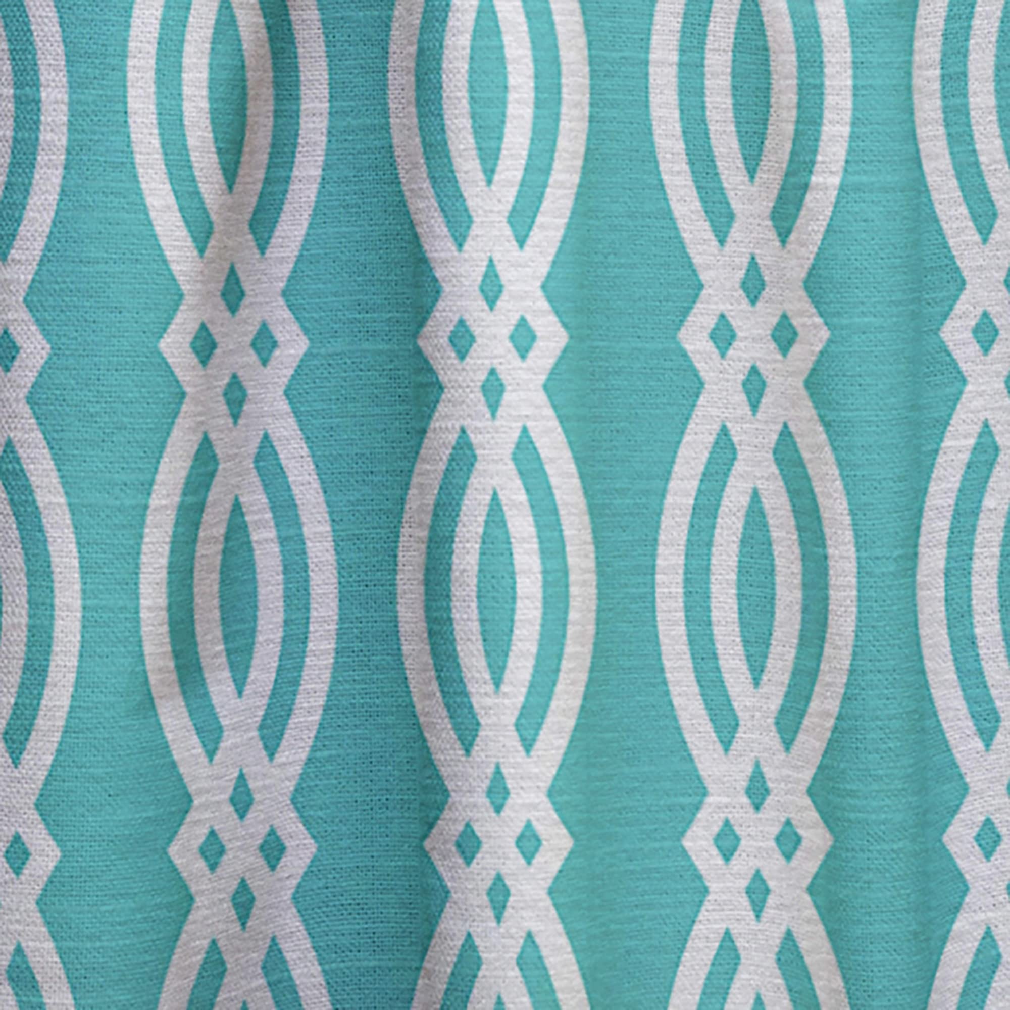 DesignQ Retro Abstract Pattern Thermal Insulated Curtains - Single Panel 52x108 - Bedroom & Living Room Window Drapes for Home Decor & Energy Efficiency