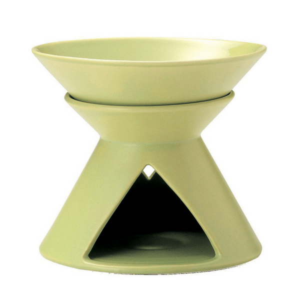 M.Style Luce Stoneware Bagna Cauda Fojot Small Fondue Pot - Elegant Ceramic Cheese & Chocolate Melting Pot for Romantic Dinners & Party Entertaining