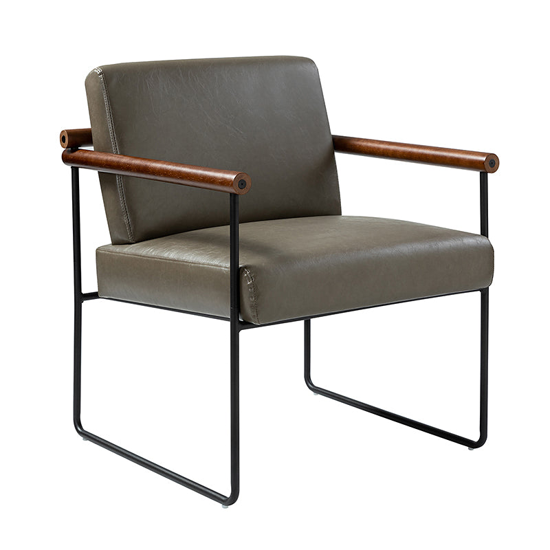 Edurne Modern Armchair with Sturdy Metal Legs - Perfect for Living Room, Office, and Lounge Areas