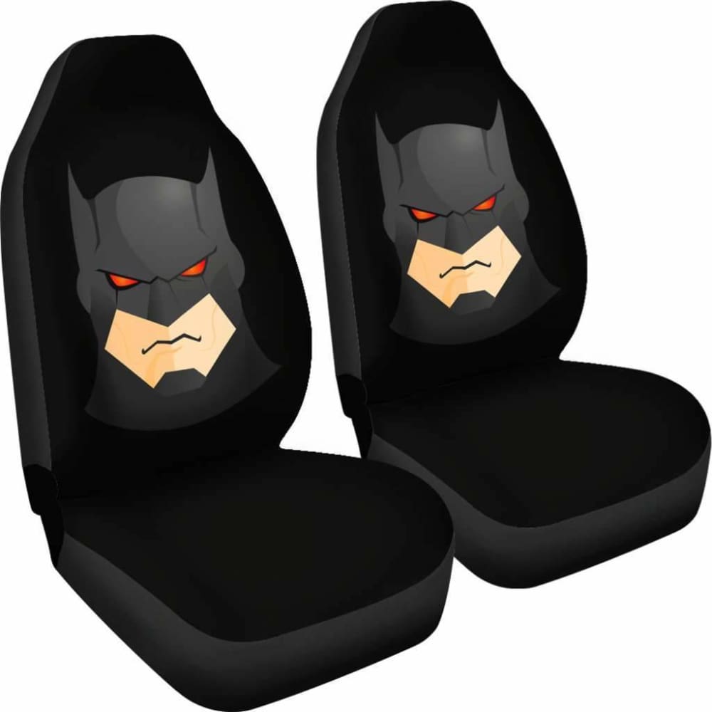 Batman DC Comics Cartoon Car Seat Covers - Superhero Themed Auto Accessories for Batman Fans - Perfect for Cars, Trucks & SUVs