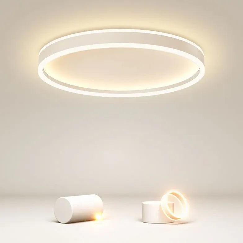 Round Indirect LED Ceiling Light - Dimmable Modern Fixture for Bedroom, Living Room & Dining Room | Soft Ambient Lighting for Relaxation & Home Decor