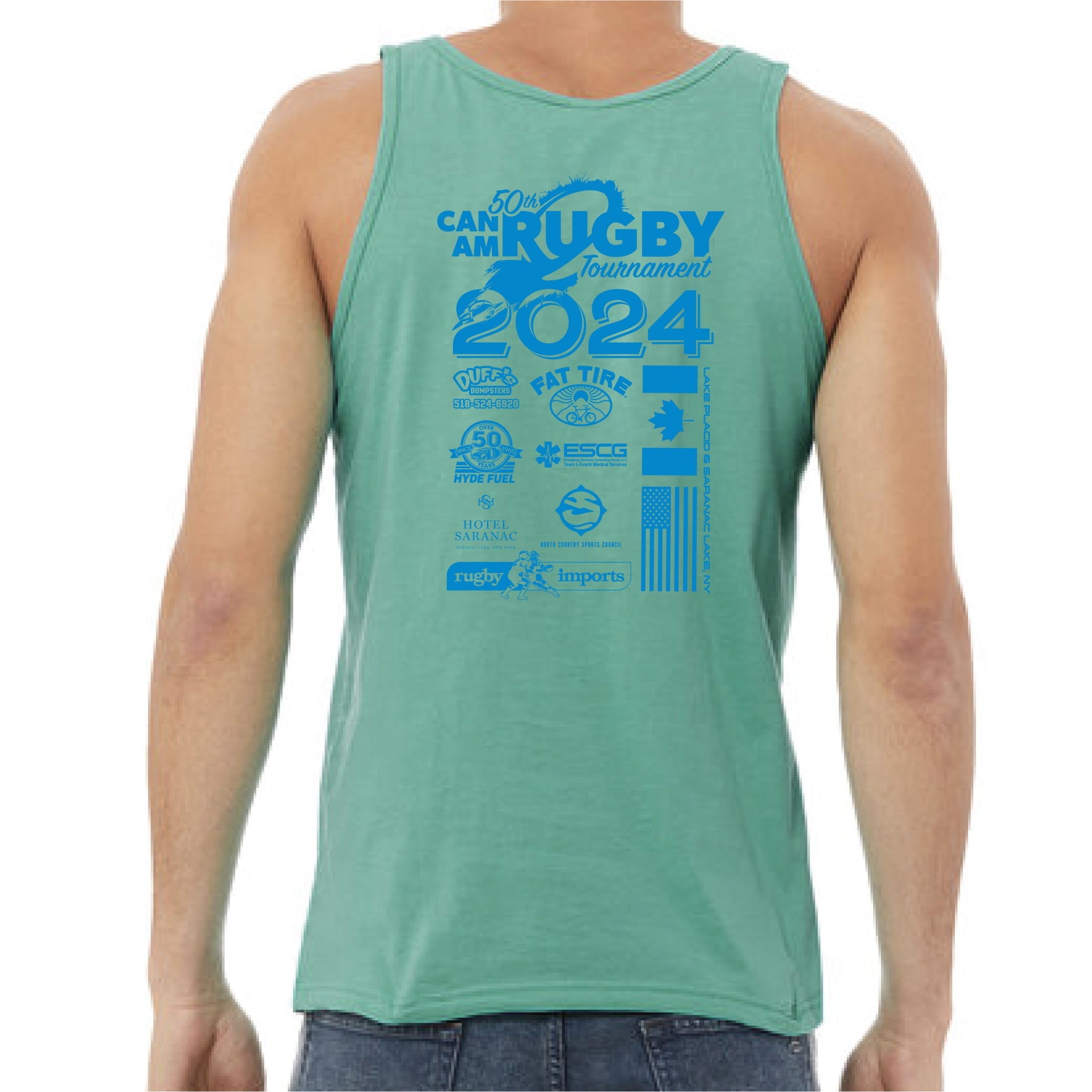 Can Am Rugby 2024 Unisex Tank Top - Breathable Athletic Shirt for Men & Women - Perfect for Rugby, Gym, Workouts & Casual Wear
