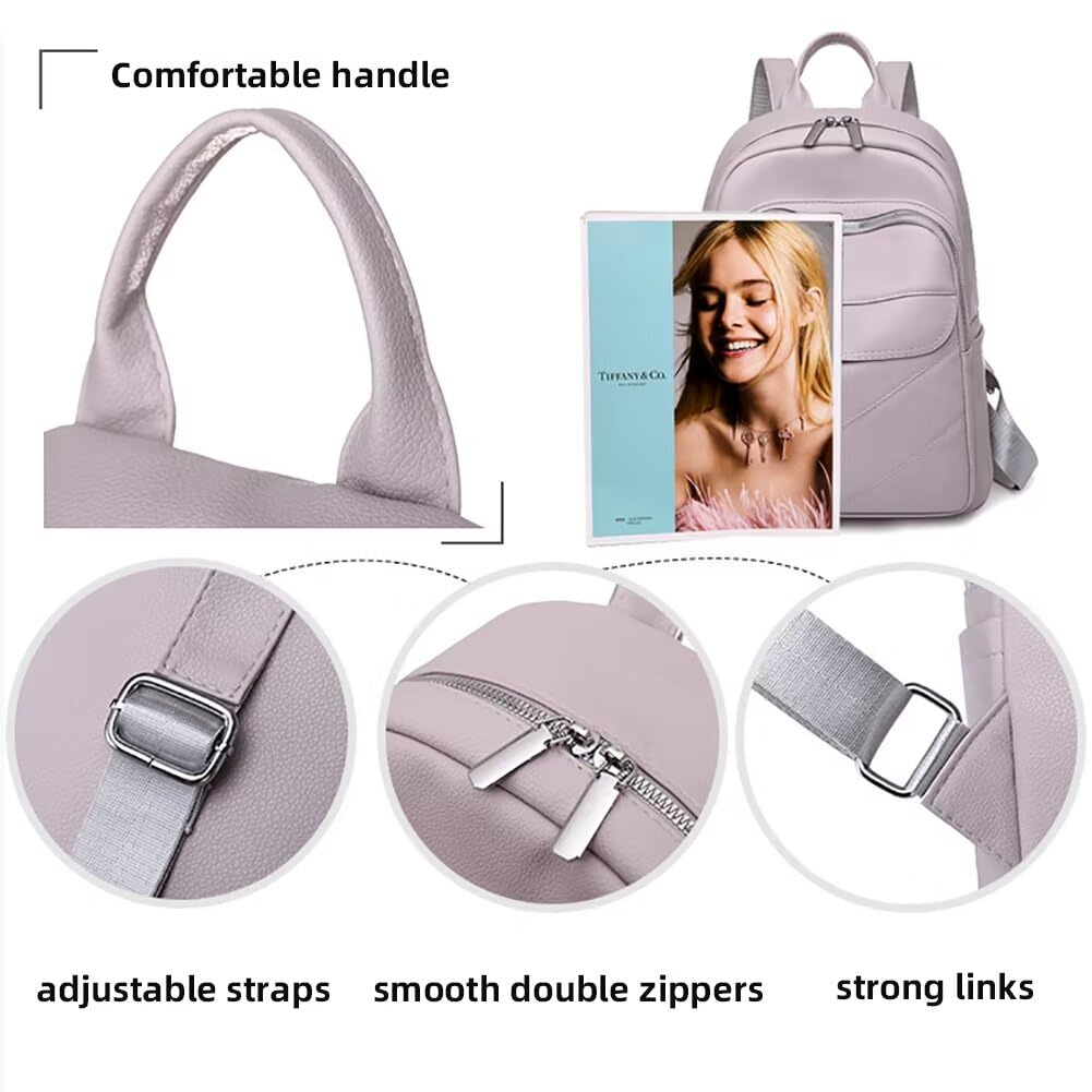 Women's Leather Backpack - Convertible Travel Purse for Daily Use & Outings