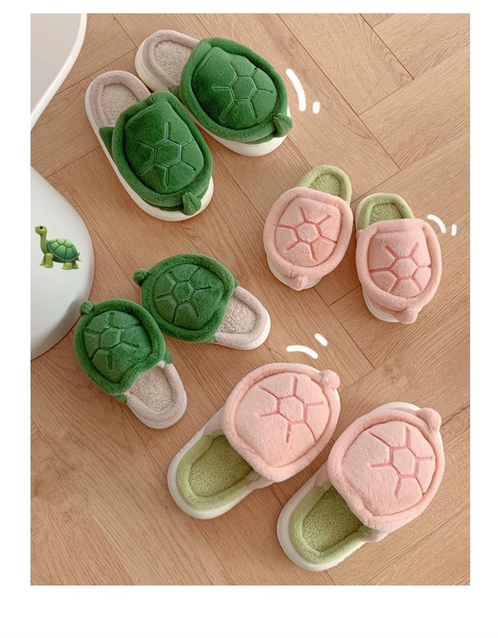 Cute Cartoon Turtle Slippers for Women - Soft, Warm & Comfortable House Slippers with Non-Slip Sole | Perfect for Indoor Lounging, Spa Days & Cozy Home Wear