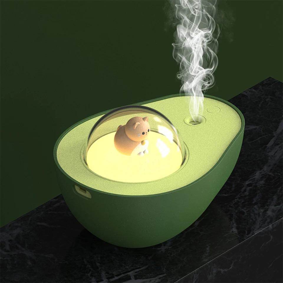 Premium Avocado Humidifier for Home & Office - Ultrasonic Cool Mist Humidifier with Essential Oil Diffuser - Perfect for Bedroom, Nursery, and Dry Skin Relief