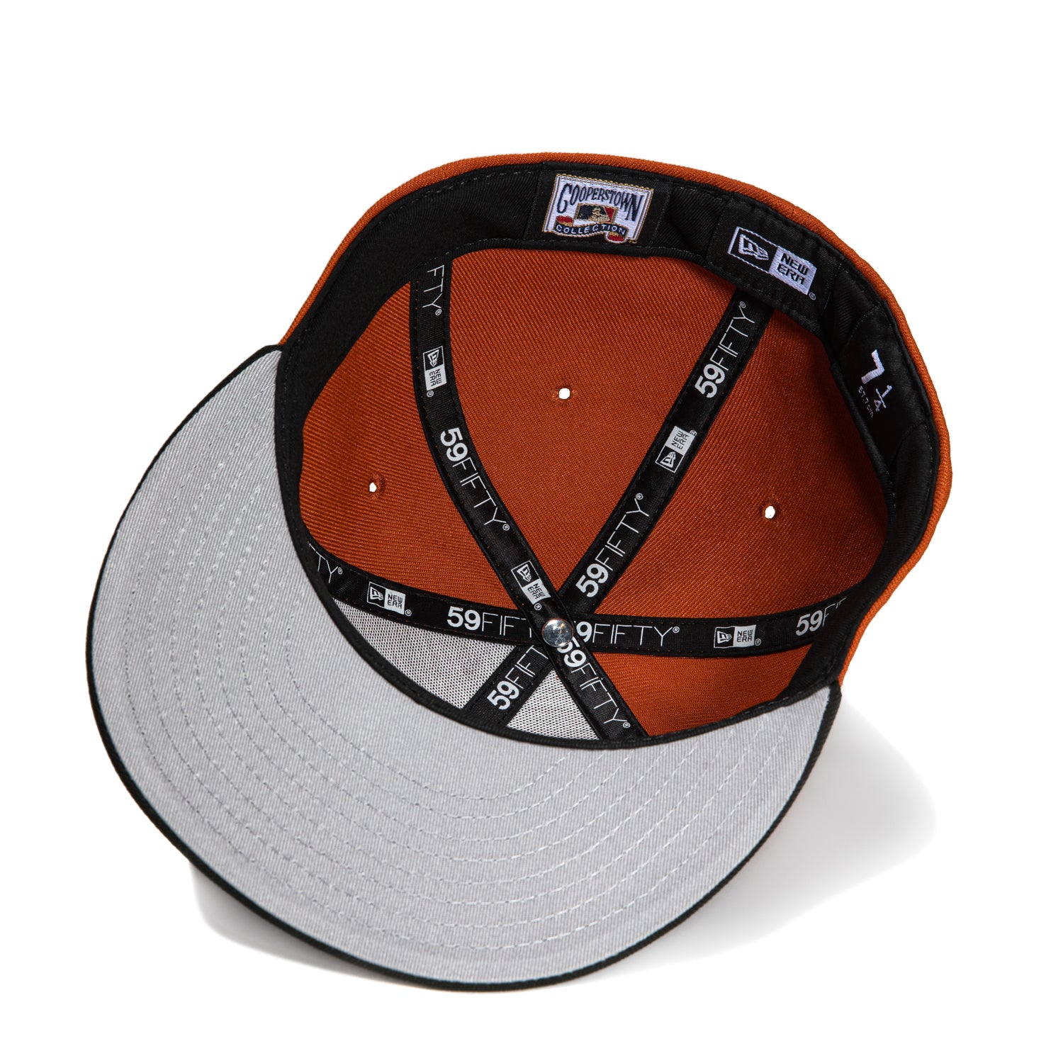 New Era 59Fifty San Francisco Giants Battle of the Bay Patch Script Hat - Burnt Orange, Black & Metallic Silver Baseball Cap for Men - Perfect for Games, Fan Gear & Streetwear Fashion
