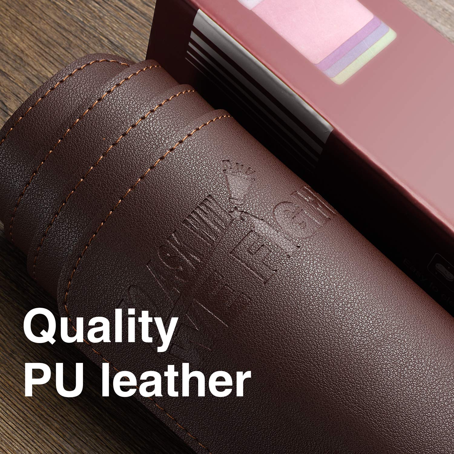 Premium PU Leather Desk Pad - Waterproof & Ultrathin Office Desk Protector (31.2