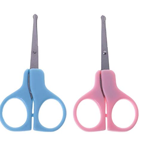 Professional Baby Hair & Manicure Scissors Set - Ultra Sharp Stainless Steel Safety Scissors for Newborns, Kids & Adults - Perfect for Baby Haircuts, Nail Trimming & Grooming at Home