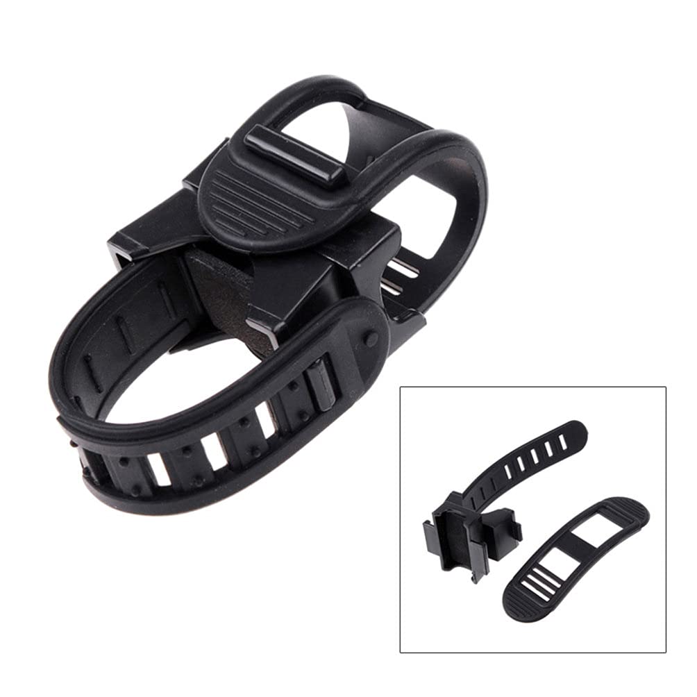 Universal Bike Flashlight Holder - 360° Adjustable Rotational Mount for Mountain Bikes (2-Pack) | Perfect for Night Cycling, Commuting & Outdoor Adventures