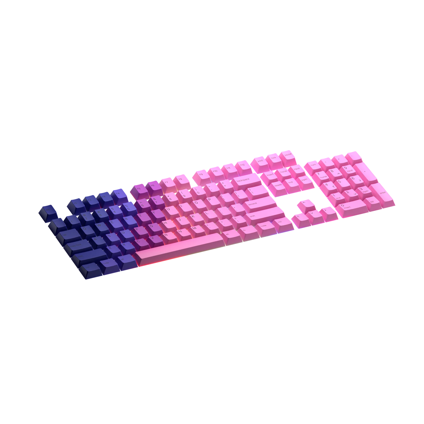 Nebula Keycaps for Mechanical Keyboards - Custom RGB Backlit Keycap Set for Gaming & Typing - Perfect for PC, Mac, and Laptop Keyboards