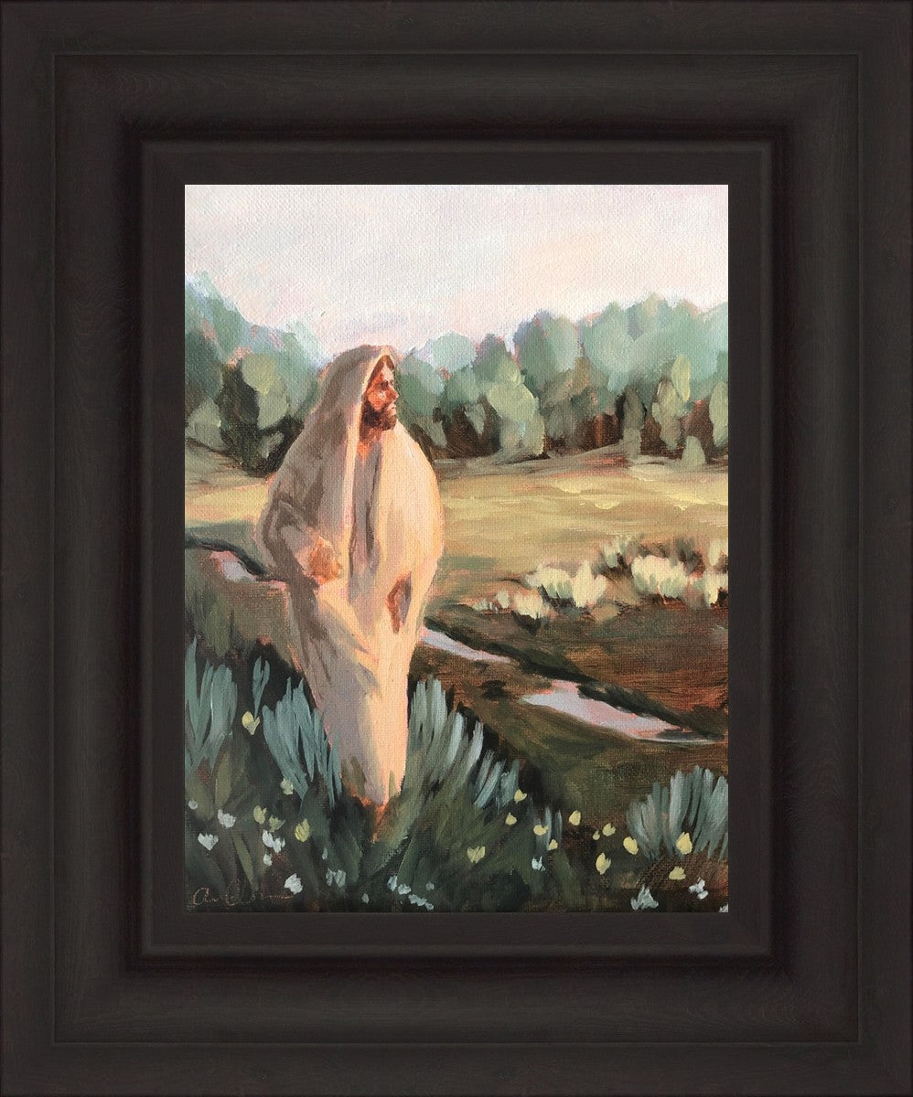 Be Thou Humble by Amber Whitworth - Inspirational Christian Wall Art for Home & Office Decor - Perfect for Living Room, Bedroom, or Gift