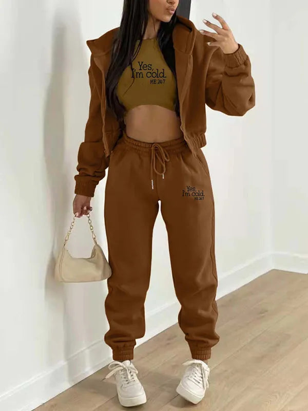 Trendy Women's Casual Letter Print Two Piece Outfit Set - Perfect for Summer Outings, Beach Vacations & Street Style Fashion