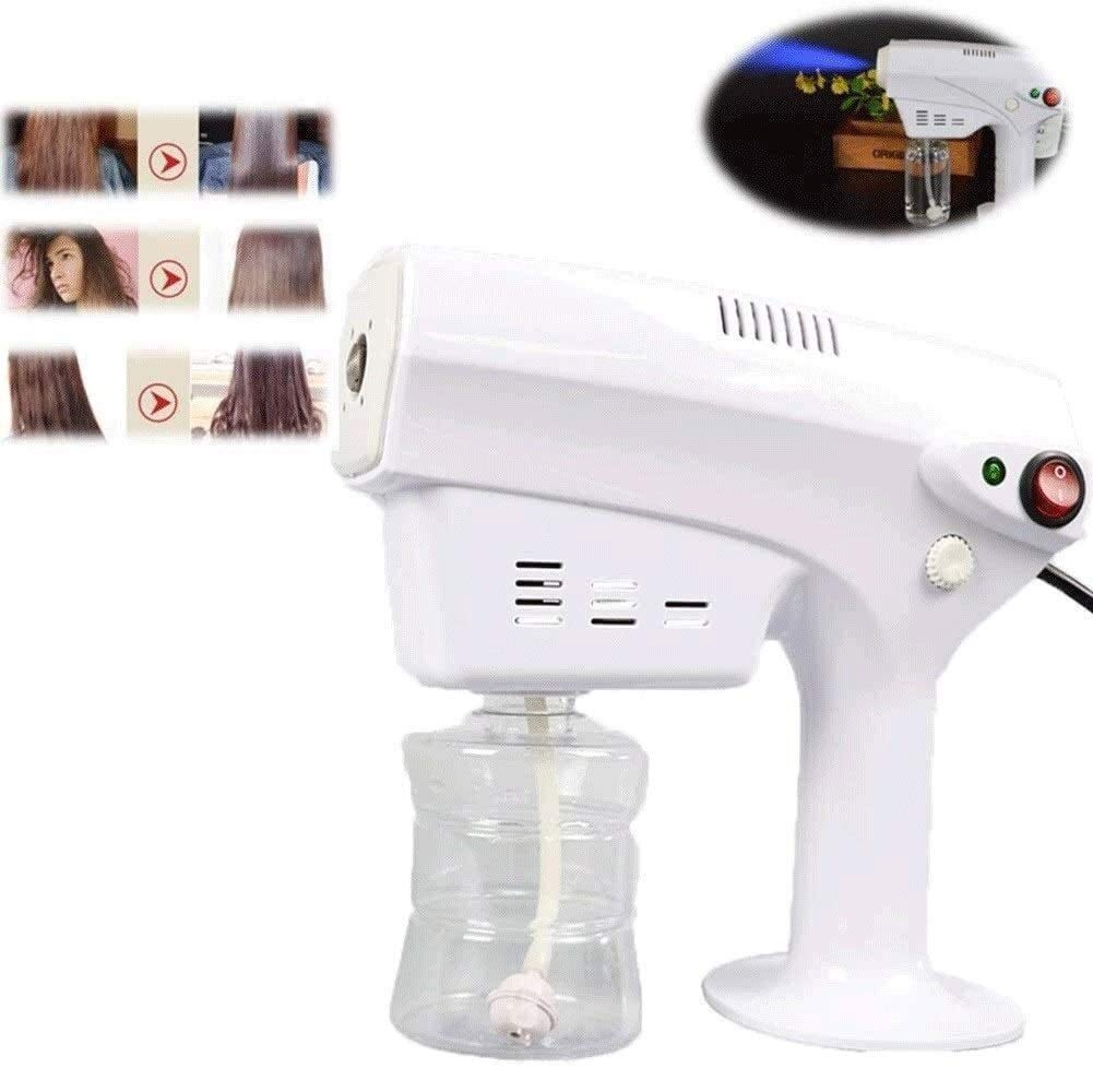 COLOM Handheld Electric Nano Spray Gun - Portable Steam Cleaner for Home, Office & Car - High Temperature Disinfection with Blue Light for Hair Care & Sanitizing Surfaces | Perfect for Travel, Pet Areas & Beauty Salons