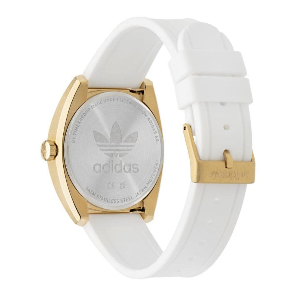 Adidas Edition One Unisex Watch - White Dial & Rubber Strap (AOFH23012) | Stylish Sporty Timepiece for Men & Women | Perfect for Running, Gym & Everyday Wear