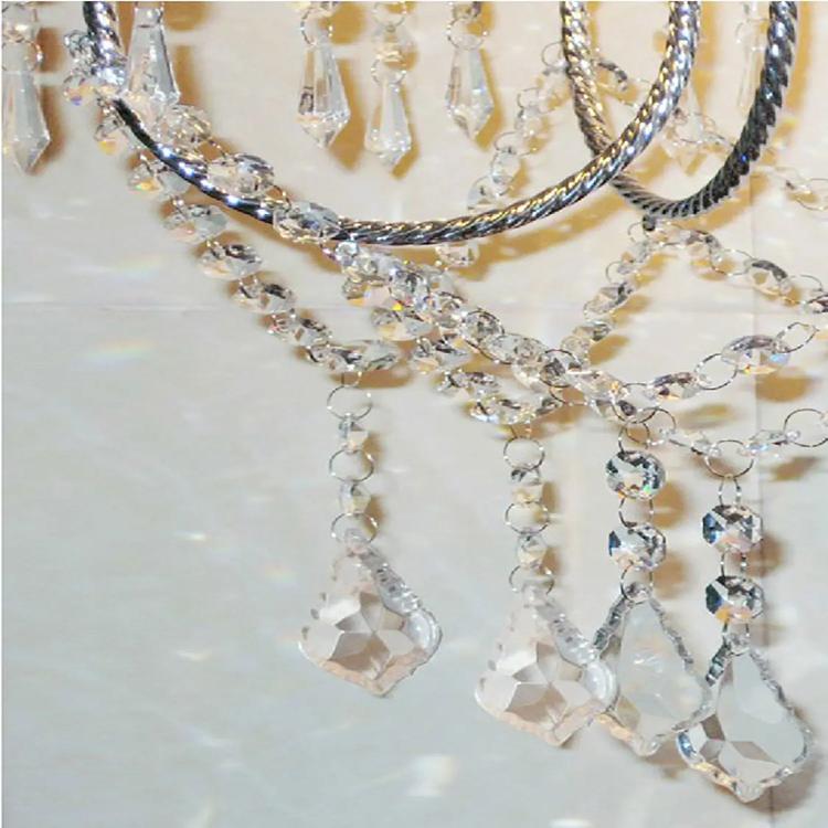 Elegant Crystal Chandelier Floor Lamp - Modern LED Standing Light for Living Room, Bedroom & Dining Area - Dimmable Tall Lamp for Home Decor & Ambient Lighting