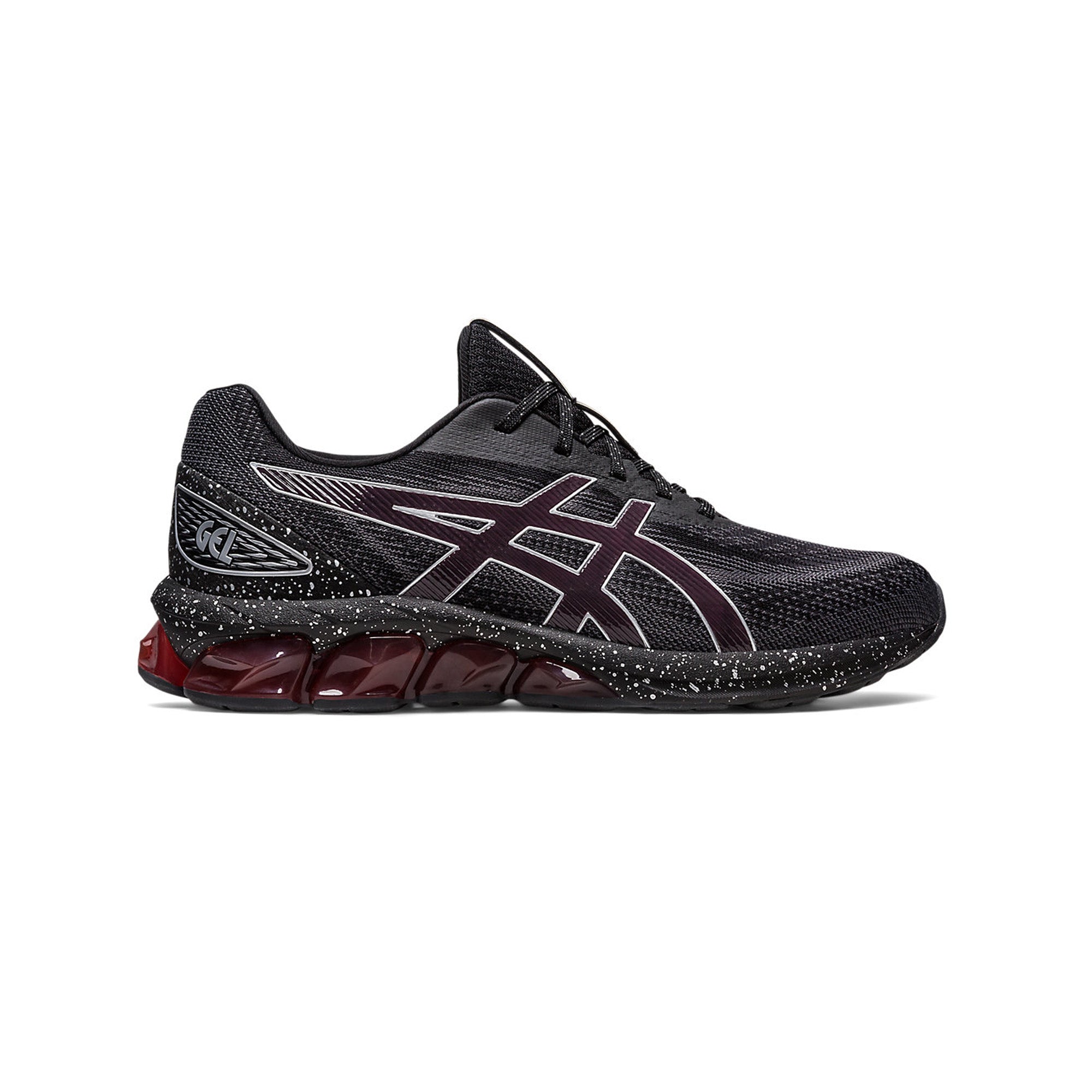 ASICS GEL-QUANTUM 180 VII Running Shoes for Men - Black/Cayenne - Lightweight Cushioned Sneakers for Jogging, Gym Workouts & Daily Wear