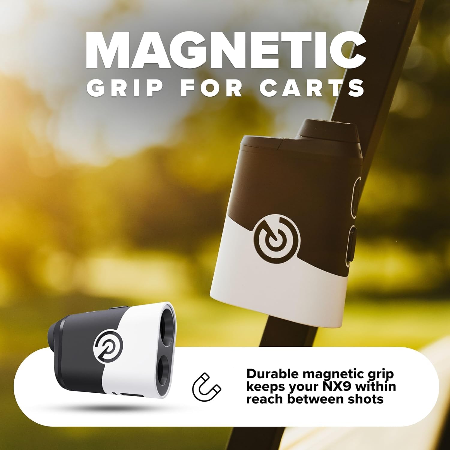 Precision Pro NX9 Golf Rangefinder with Slope Switch - 900+ Yard Laser Range Finder with Flag Lock & Pulse Vibration - 6X Magnification, Golf Cart Magnet - Perfect for Tournament Play & Practice Rounds