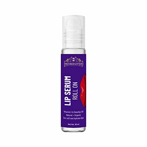 Mensonation Lip Serum Roll On for Men – Hydrating & Softening Lip Care, Enhances Natural Lip Color, 15ml – Perfect for Dry, Chapped Lips & Daily Lip Care Routine
