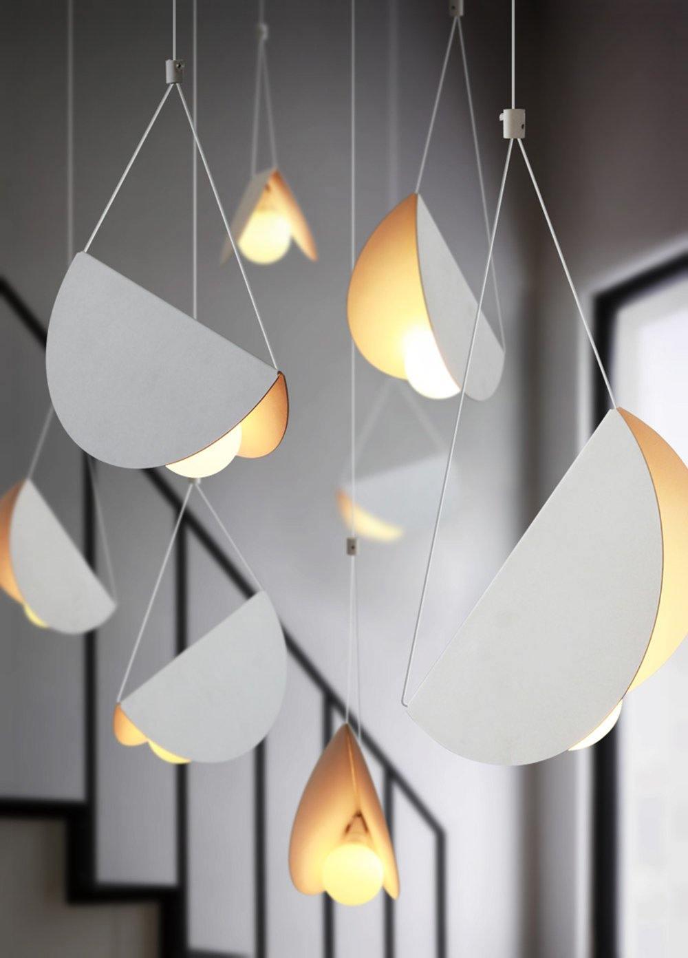 Modern Glider Pendant Light - Sleek Hanging Fixture for Kitchen Island, Dining Room & Bedroom - Adjustable Height LED Chandelier with Industrial Design