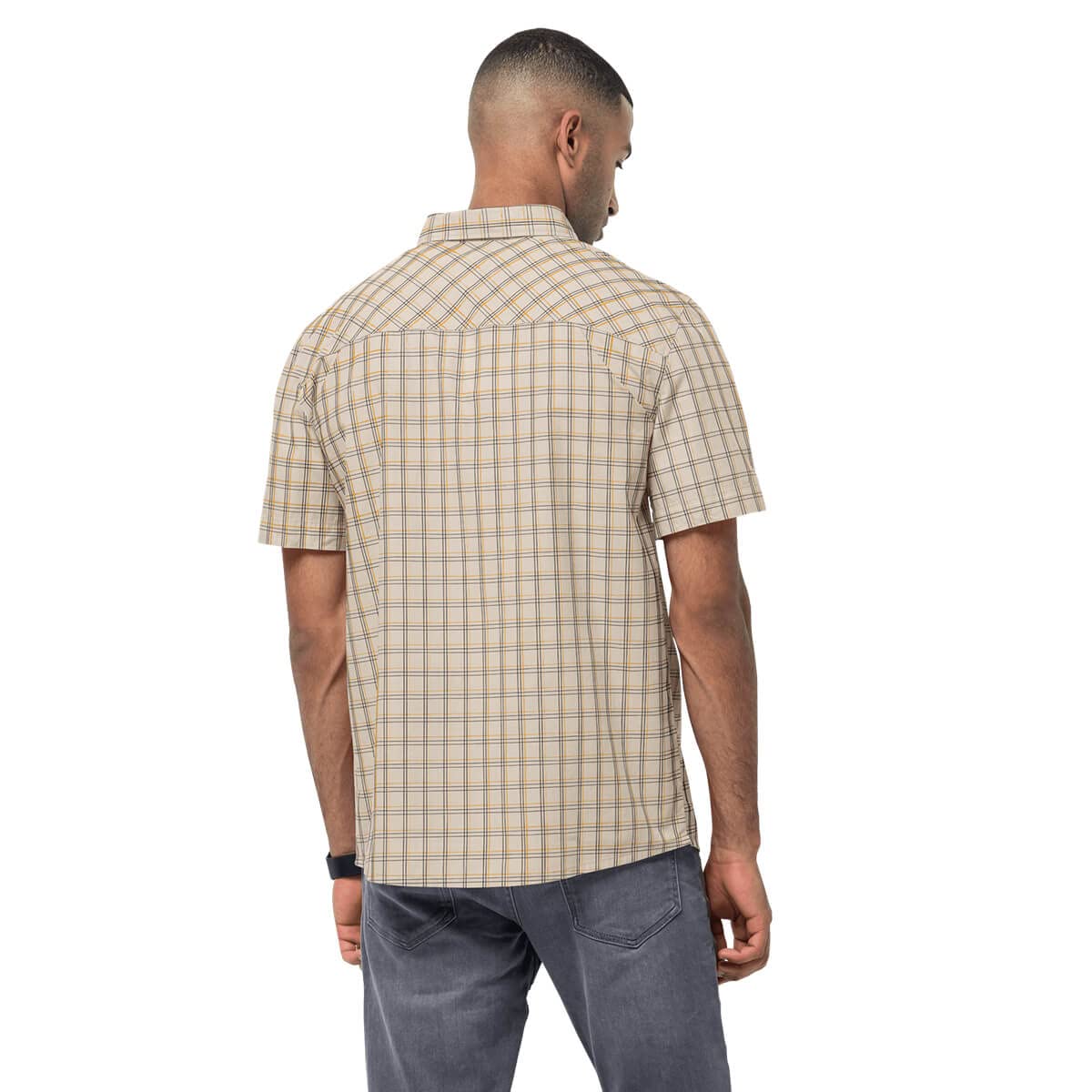 Jack Wolfskin Men's Hot Springs Shirt - Lightweight Hiking & Outdoor Adventure Shirt for Camping, Travel & Casual Wear