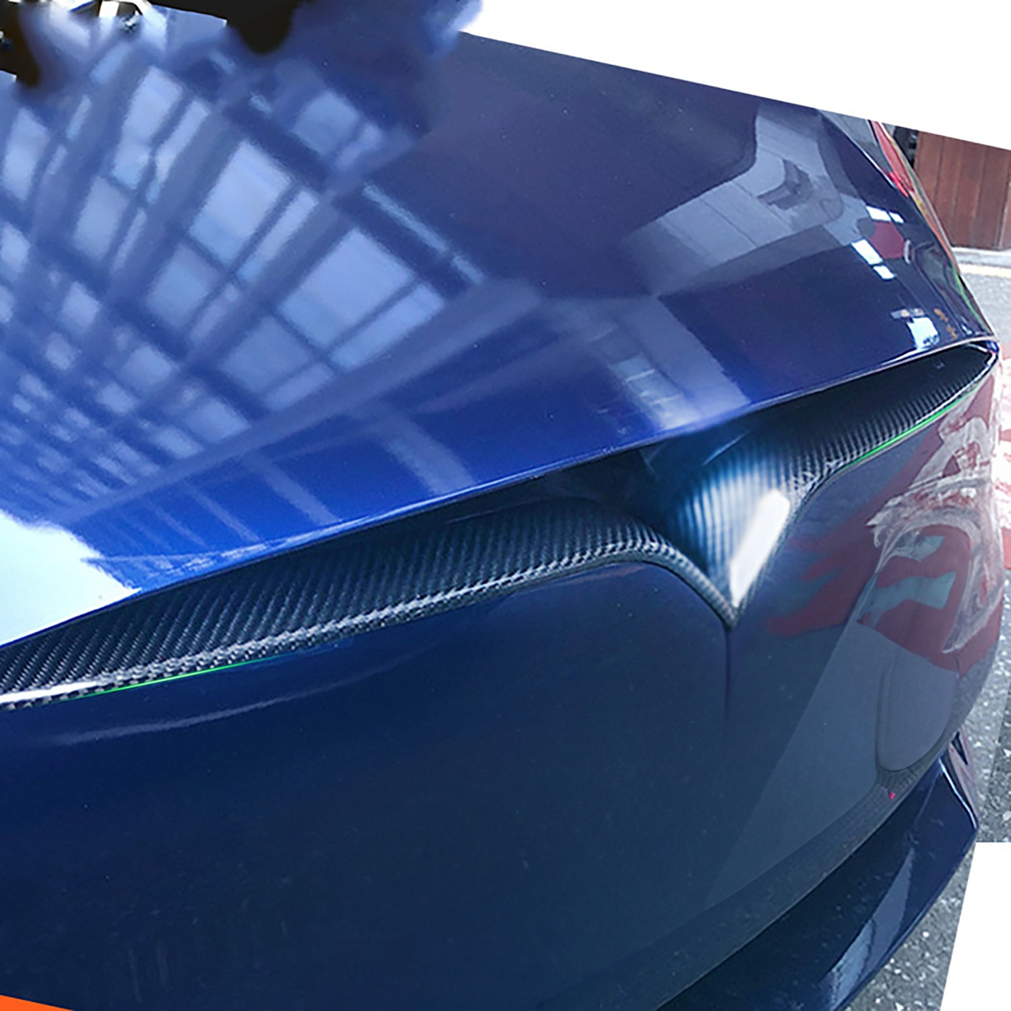 Premium Real Carbon Fiber Front Bumper Inlay for Tesla Model X (2017-2025) - Yeslak | Enhances Style & Protection for Luxury SUVs