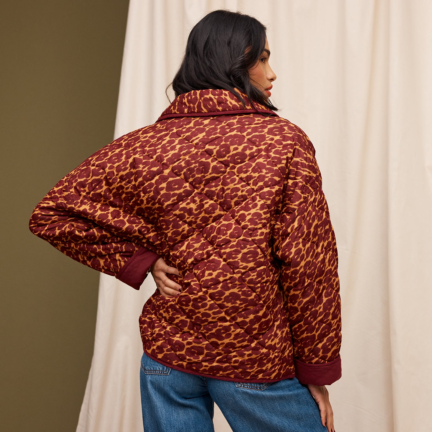 Odette Quilted Jacket for Women - Lightweight Puffer Coat with Stylish Diamond Stitching | Perfect for Fall, Winter & Outdoor Activities
