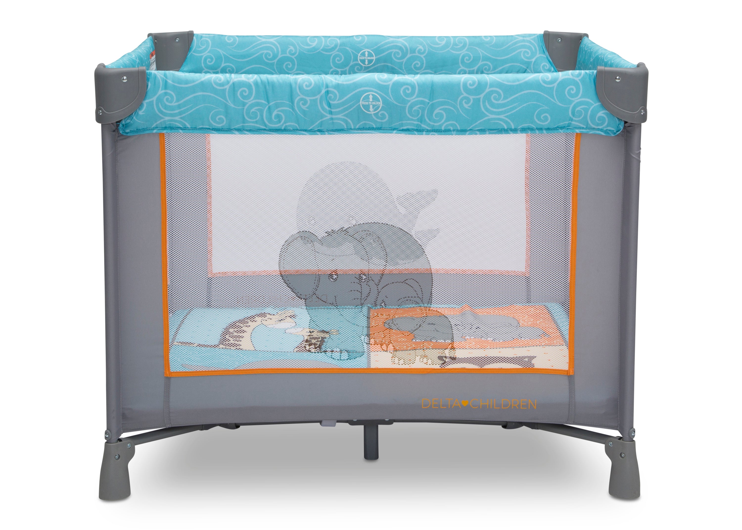 Precious Moments 36 x 36 Inch Baby Play Yard - Portable Playpen for Indoor & Outdoor Use - Safe Play Area for Toddlers & Infants - Perfect for Home, Park, and Travel
