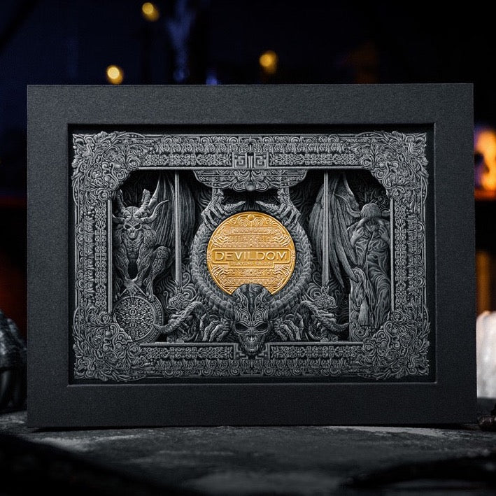Devildom Dark Evil Gothic Style Playing Cards - Premium Quality for Magic Tricks, Poker Games, and Collectors - Perfect for Halloween, Themed Parties, and Cardistry Performances