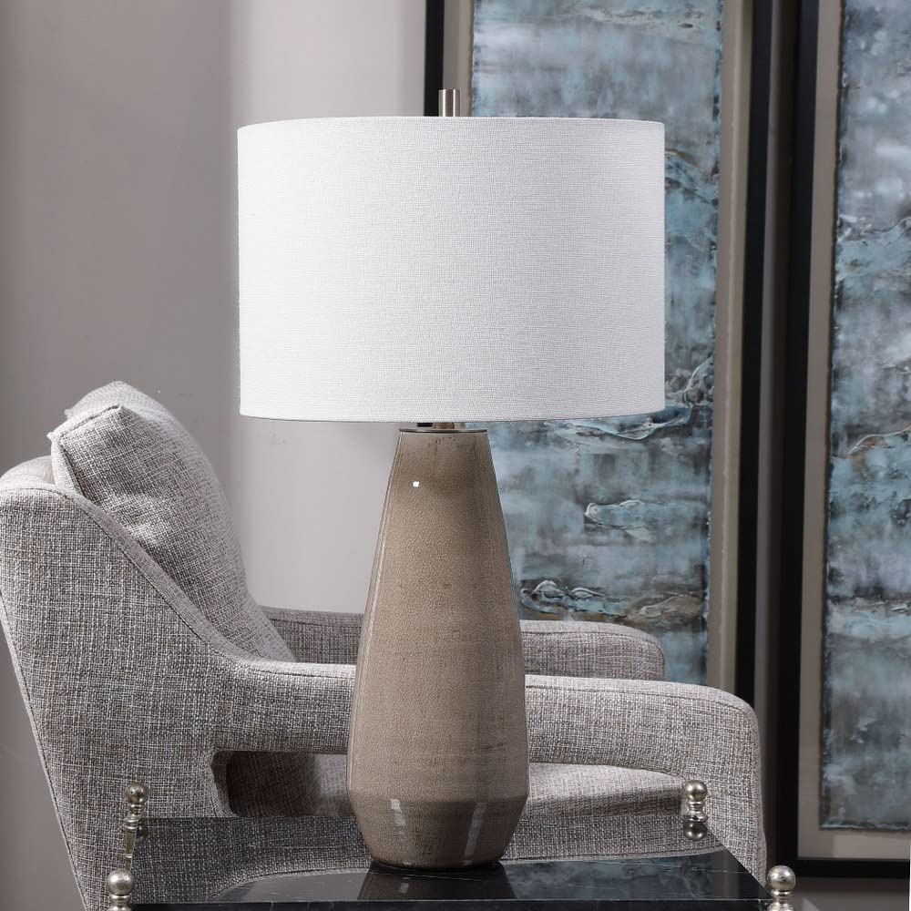 Uttermost Volterra - Stylish 1 Light Table Lamp for Living Room, Bedroom & Office Decor | Modern Accent Lighting