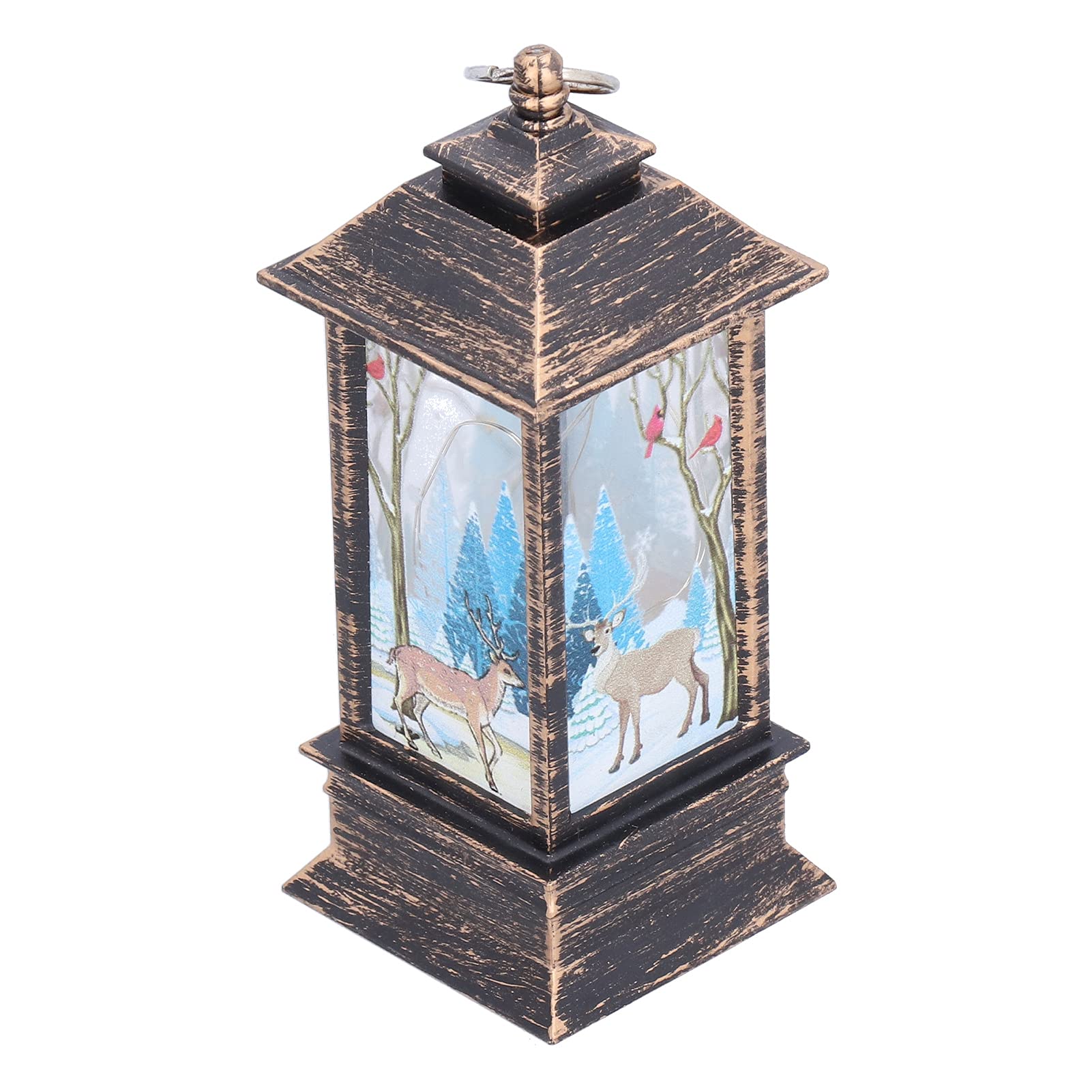Pinsofy Christmas Decorative LED Lantern - Battery Operated Portable Holiday Light for Xmas Tree, Parties, Shows & Concerts (Bronze) | Perfect for Indoor/Outdoor Holiday Decor, Table Centerpieces & Festive Events