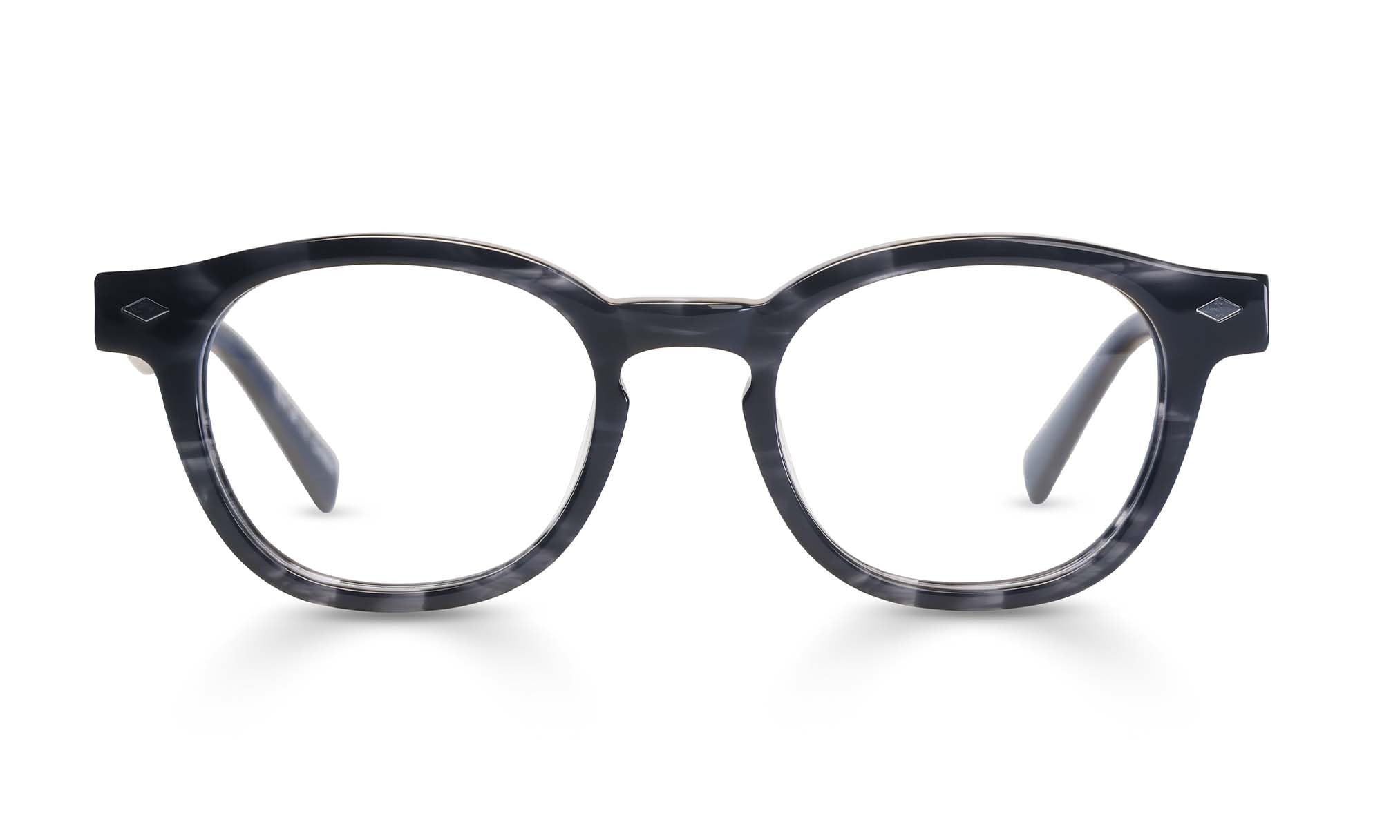 eyebobs - Bitty Witty | Premium Reading Glasses for Men & Women | Round Narrow Face Frames in Black Granite (0.00 Strength) | Perfect for Reading, Computer Work & Fashion Accessories