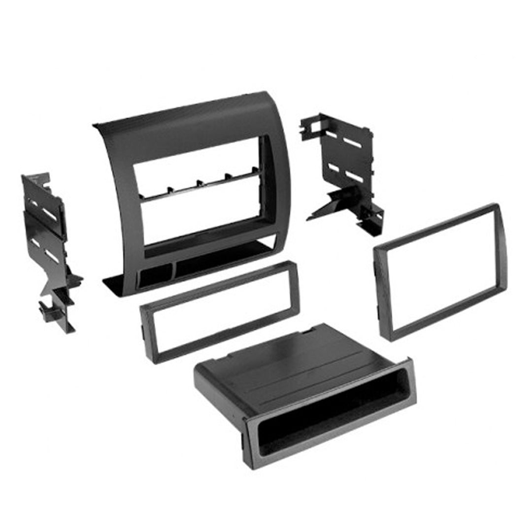 2005-2011 Toyota Tacoma Single DIN & Double DIN Car Stereo ISO Radio Dash Kit w/ Pocket - Perfect for Aftermarket Audio Installation & Custom Upgrades