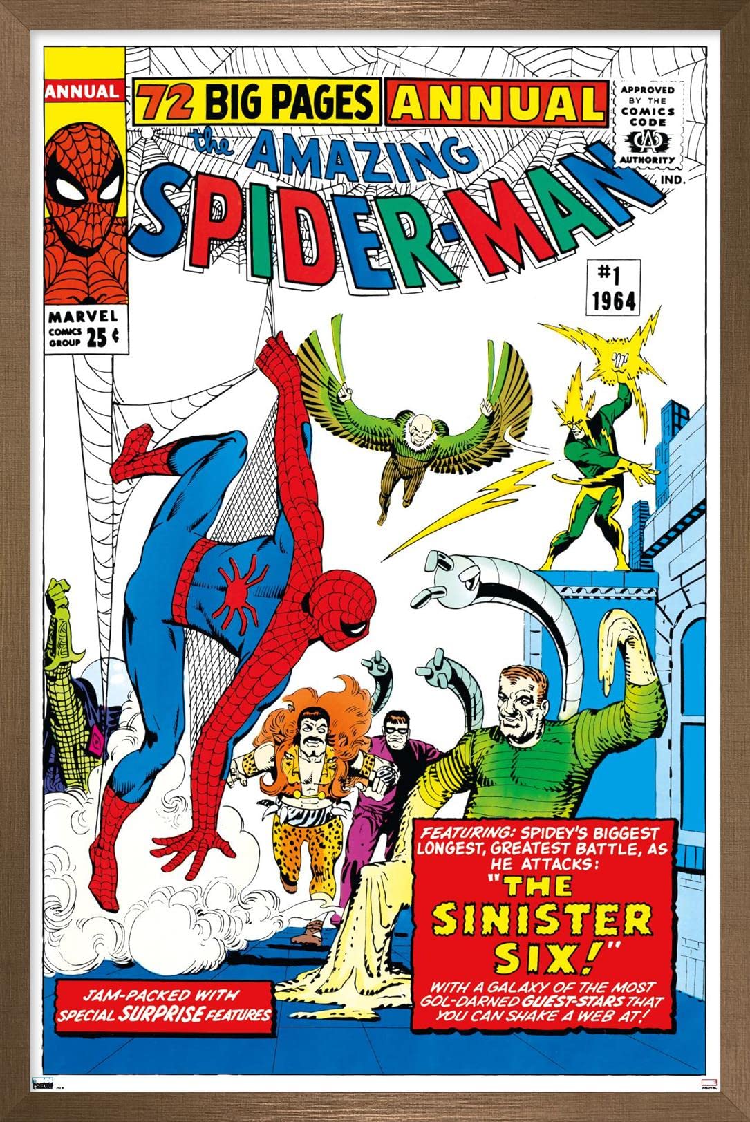 Marvel Comics The Sinister Six - Amazing Spider-Man Annual #1 Wall Poster 34