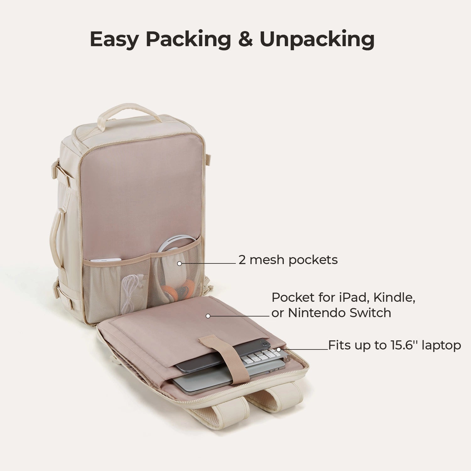 Blast Travel Backpack - Lightweight Waterproof Carry-On Backpack for Men & Women - Perfect for Airplane, Hiking, Camping & Daily Commute