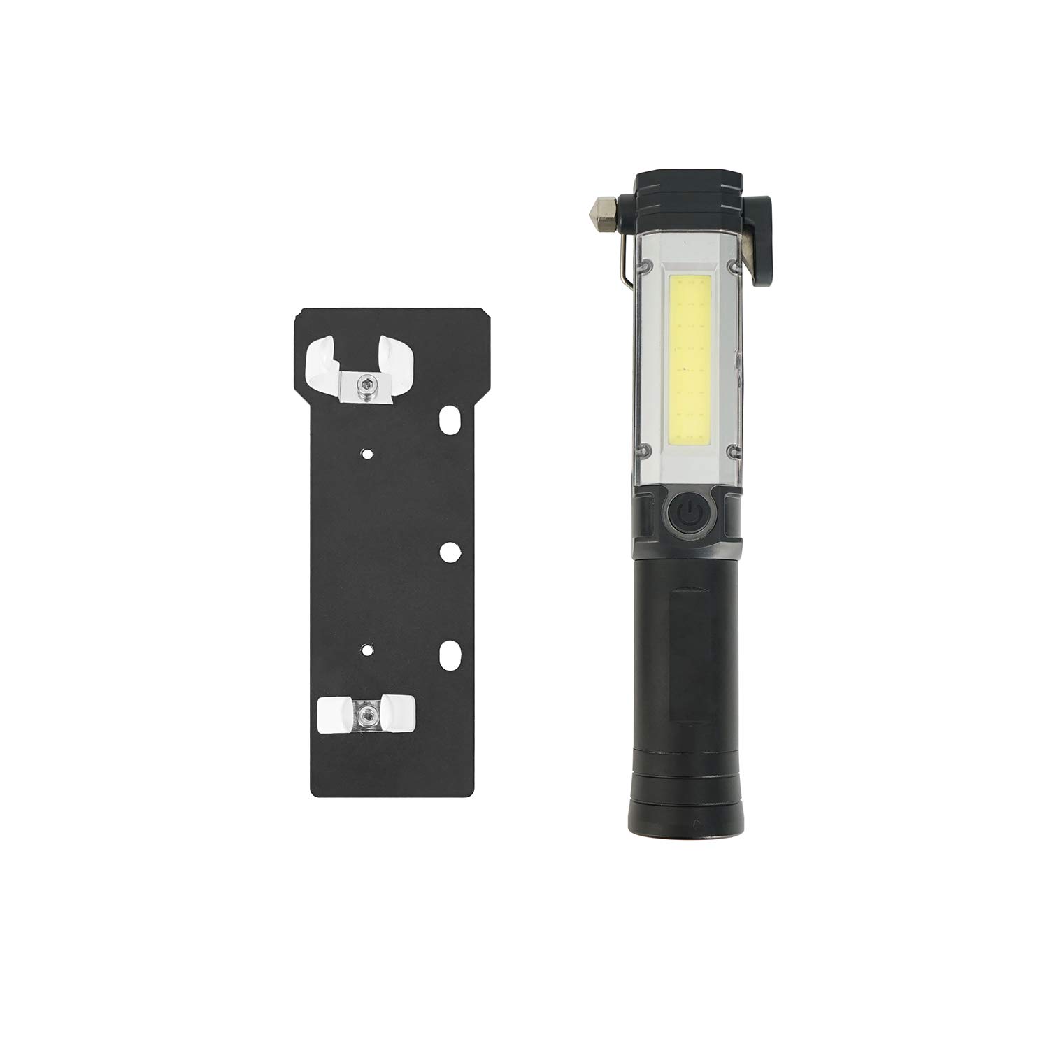 Hooke Road Universal Flashlight Holder Mount for 2011-2018 Jeep Wrangler JK & Unlimited (Sport, Sahara, Rubicon) - Heavy Duty Tactical Light Clip with Quick Release (Batteries Not Included) | Perfect for Off-Roading, Camping & Emergency Vehicle Use