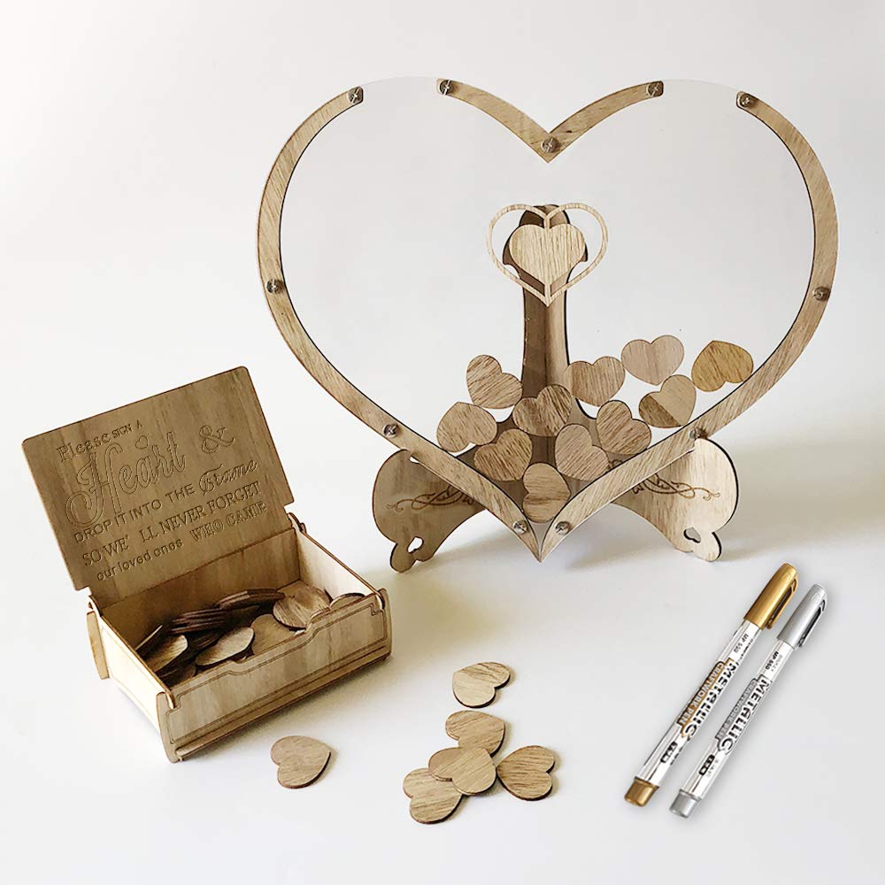 Unique Rustic Wedding Guest Book Alternative - Elegant Wedding Decor & Thoughtful Gift for Bridal Showers, Receptions & Anniversary Celebrations