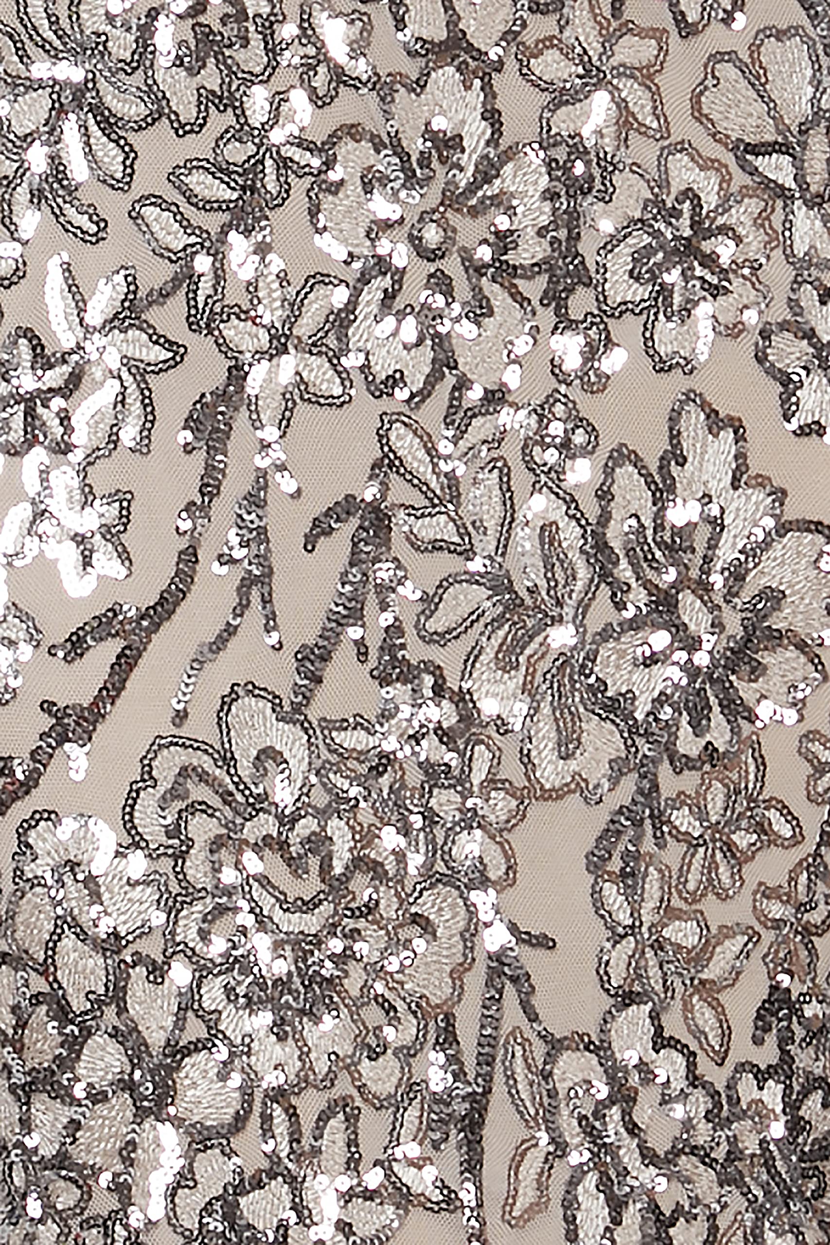 Alex Evenings Women's Long Sequin Mother of The Bride Dress with Cold Shoulder Flutter Sleeves - Petite & Regular Sizes - Perfect for Weddings, Formal Events & Special Occasions