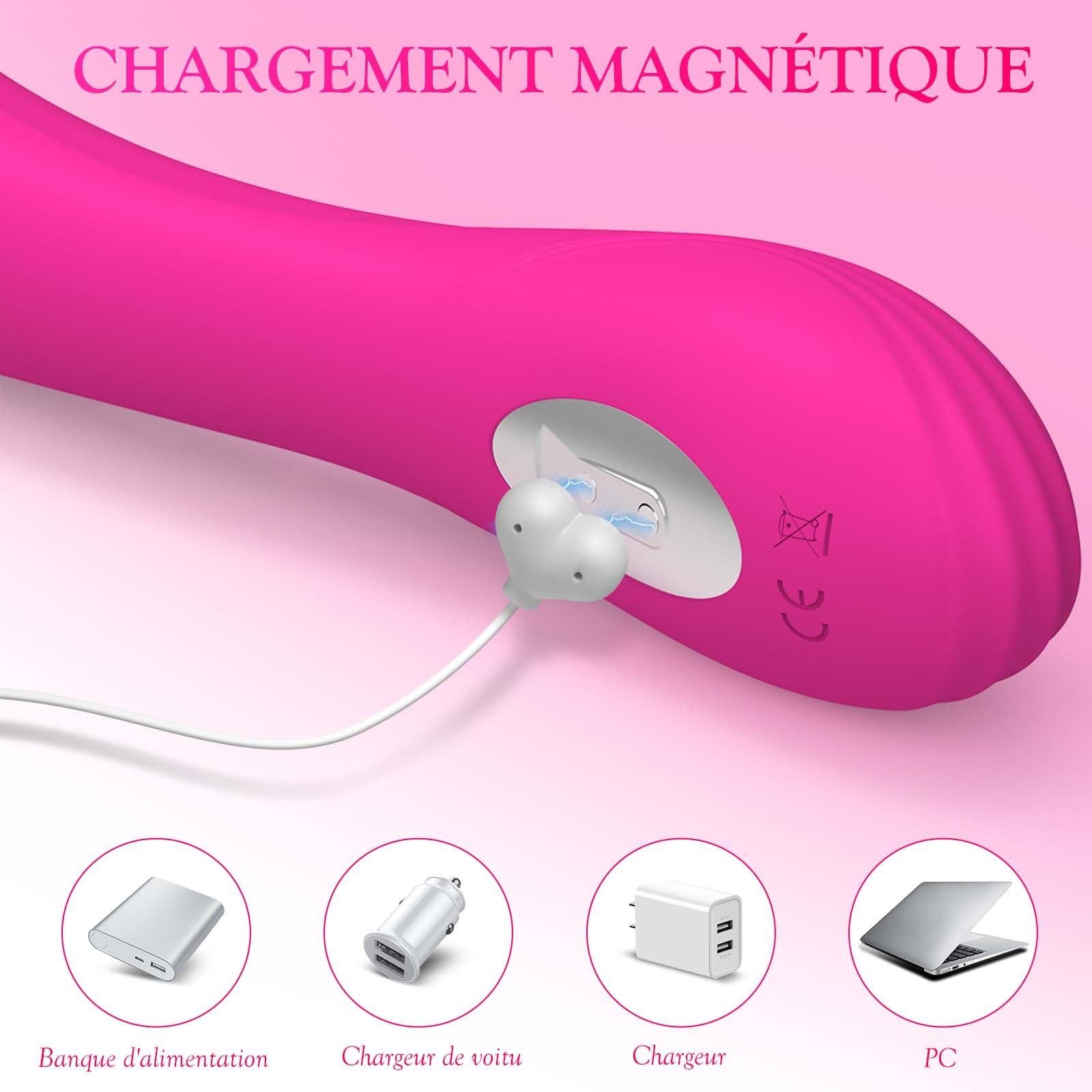 Powerful Clitoral Vibrator for Women - 10 Speed G Spot & Clitoris Stimulator, Rechargeable Adult Sex Toy for Couples & Solo Play (Red) - Perfect for Romantic Nights & Self-Care Moments