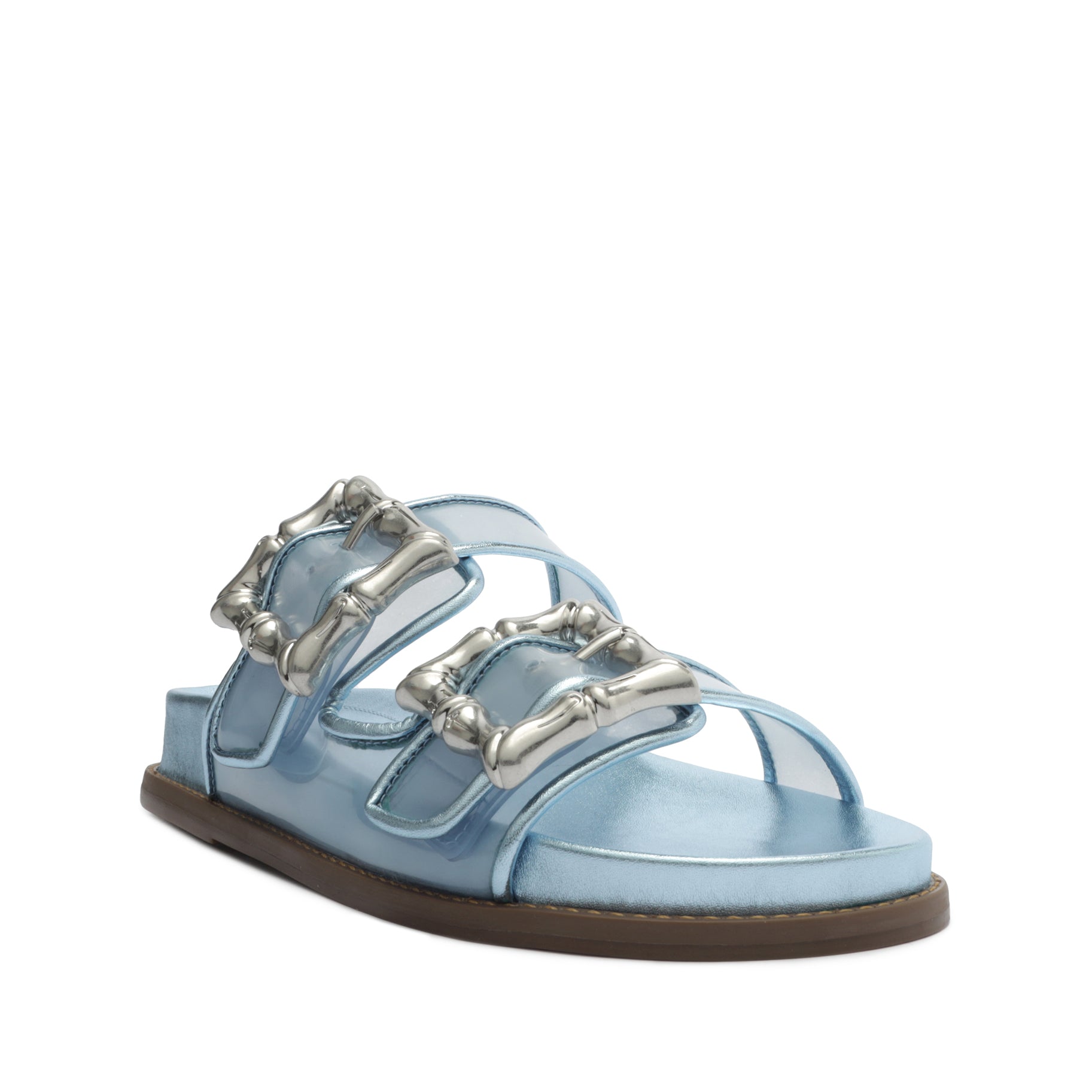 Enola Sporty Vinyl Sandals for Women - Comfortable Slip-On Beach Shoes with Arch Support - Perfect for Walking, Travel, and Summer Outfits