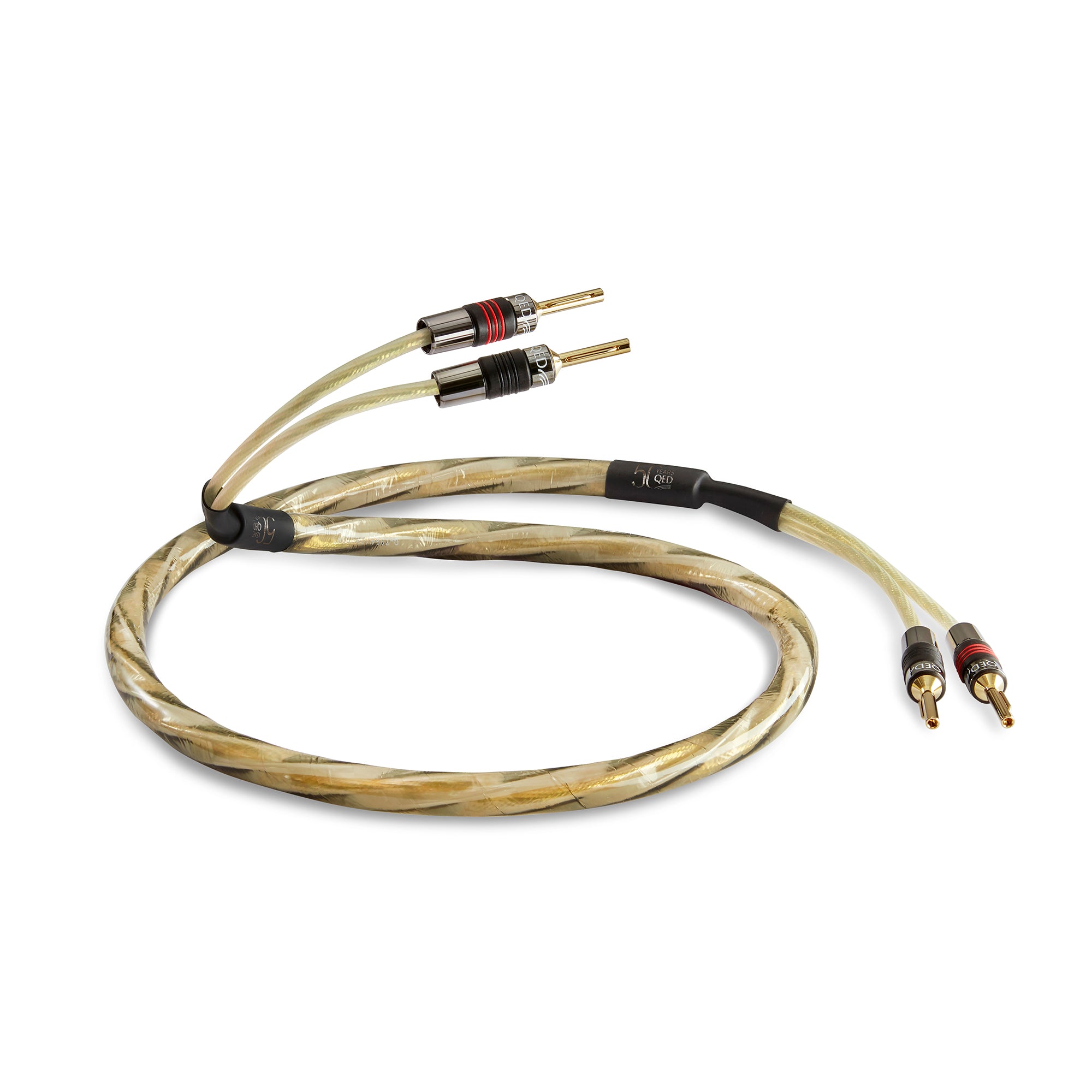 QED Reference Golden Anniversary XT High-End Speaker Cable - Premium Audio Cable for Home Theater & Hi-Fi Systems - Perfect for Audiophiles & Music Enthusiasts