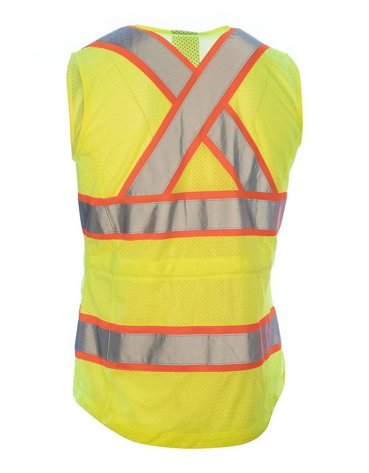 FORCEFIELD Women's High Visibility Safety Vest Reflective 022 TV66 - Perfect for Construction, Road Work & Outdoor Safety