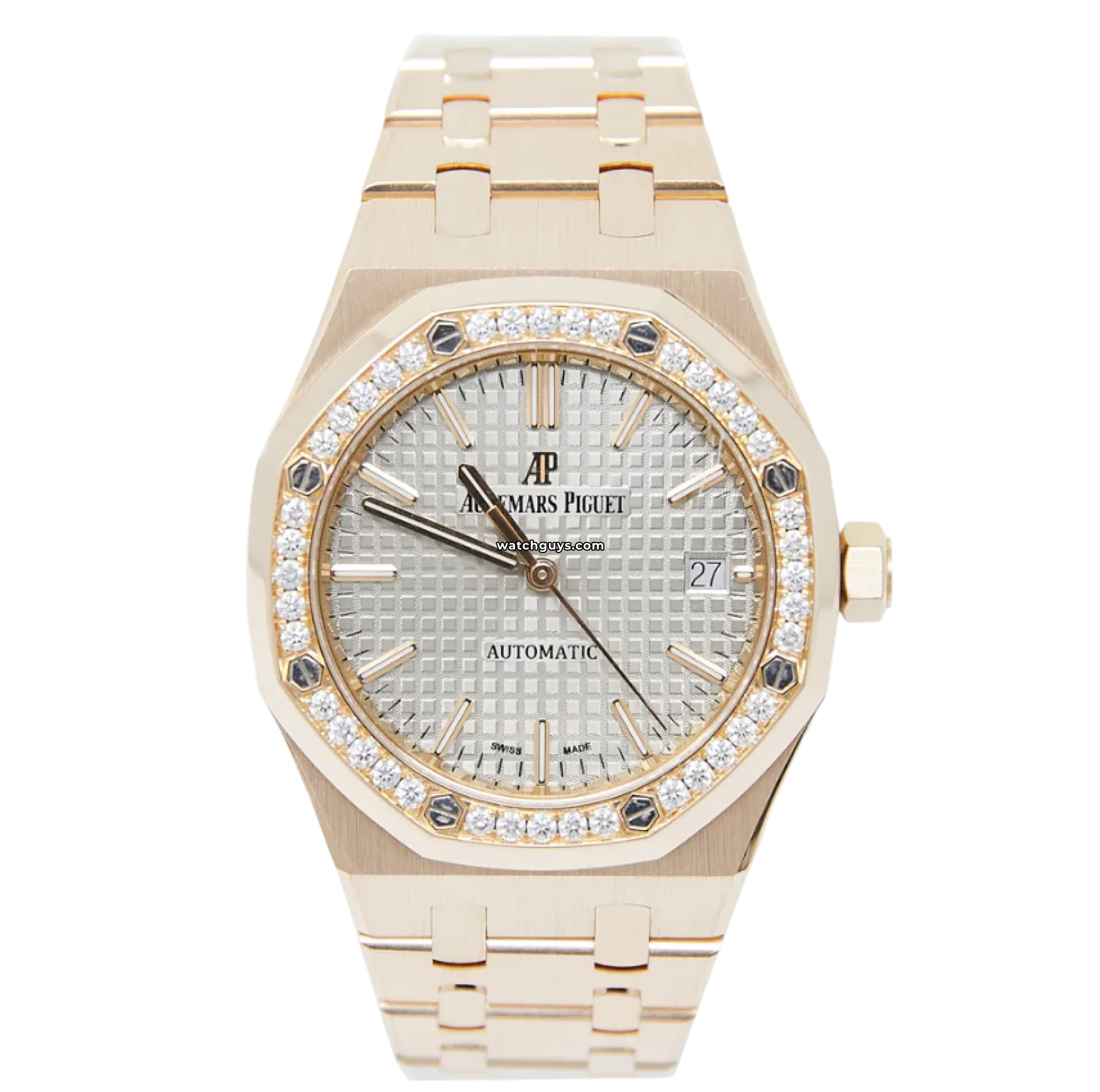 Audemars Piguet Royal Oak 15451OR.ZZ.1256OR.02 18K Rose Gold Watch - Luxury Automatic Timepiece for Men, Perfect for Business Meetings & Special Occasions