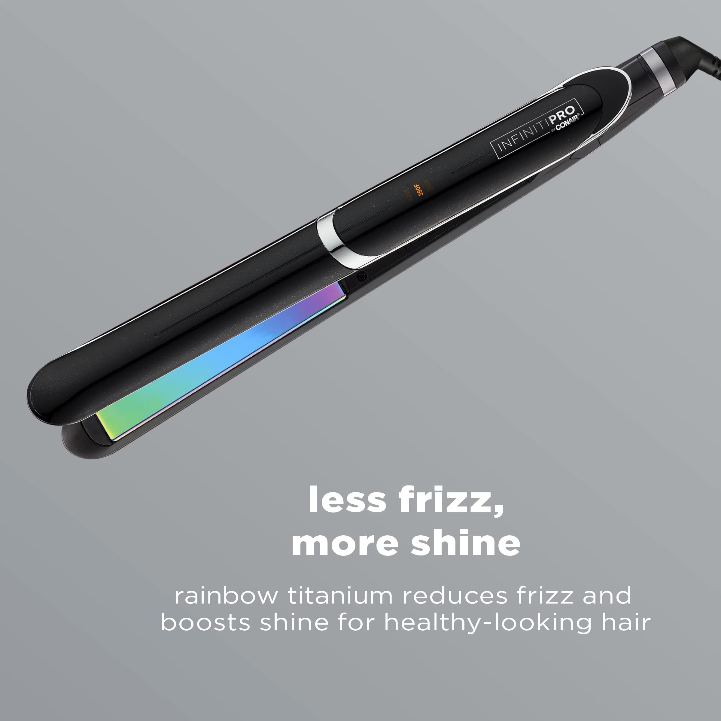 Rainbow Titanium Flat Iron 1 Inch - Professional Hair Straightener for Smooth & Shiny Hair - Perfect for Home, Salon & Travel Use