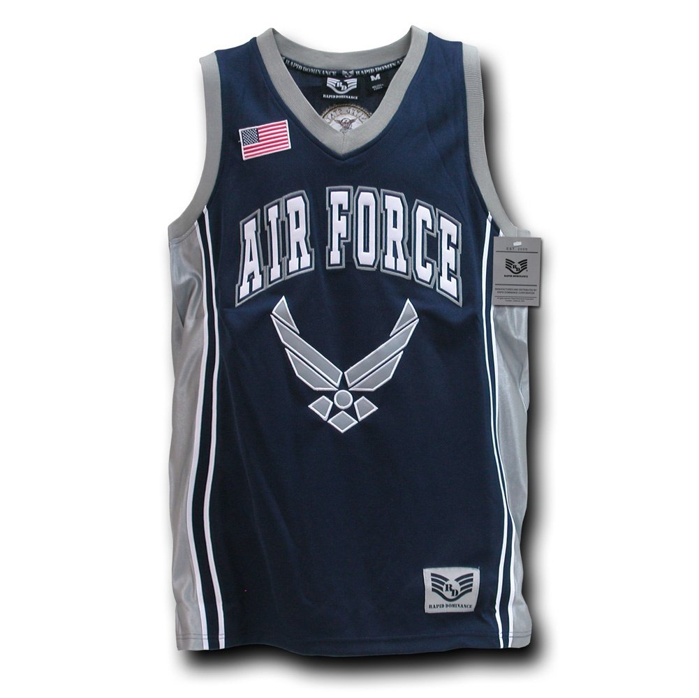 Rapiddominance Air Force Basketball Jersey - Men's & Women's Replica NBA Jersey - High-Quality Breathable Mesh for Sports & Fan Wear - Perfect for Games, Training, and Casual Outfits
