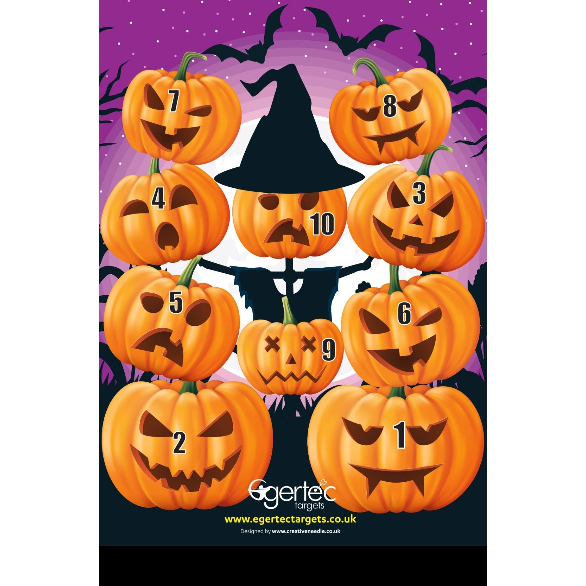 Halloween Target Faces - Scary & Fun Masks for Trick or Treating, Cosplay & Halloween Parties