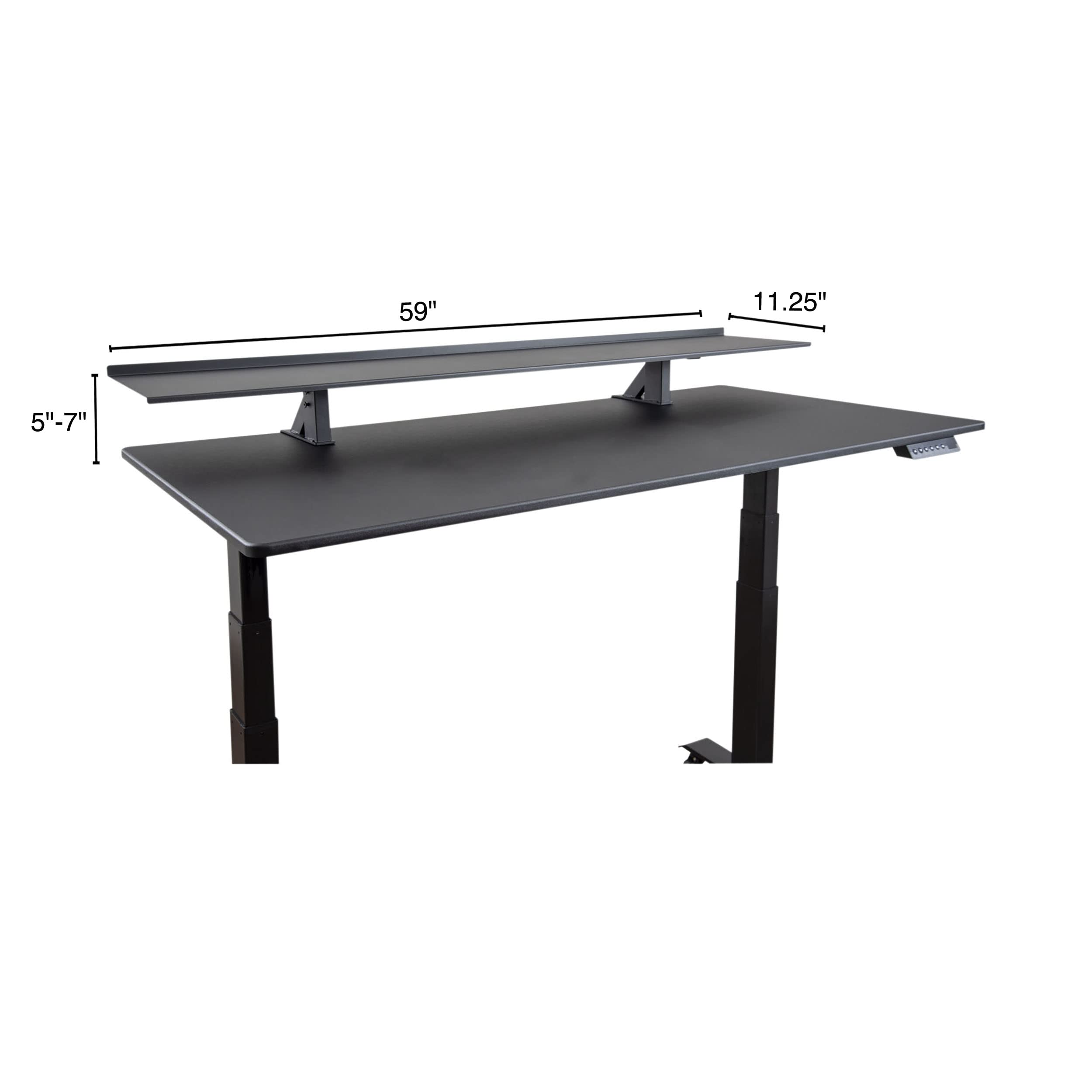 Adjustable Clamp-On Standing Desk Shelf - 60