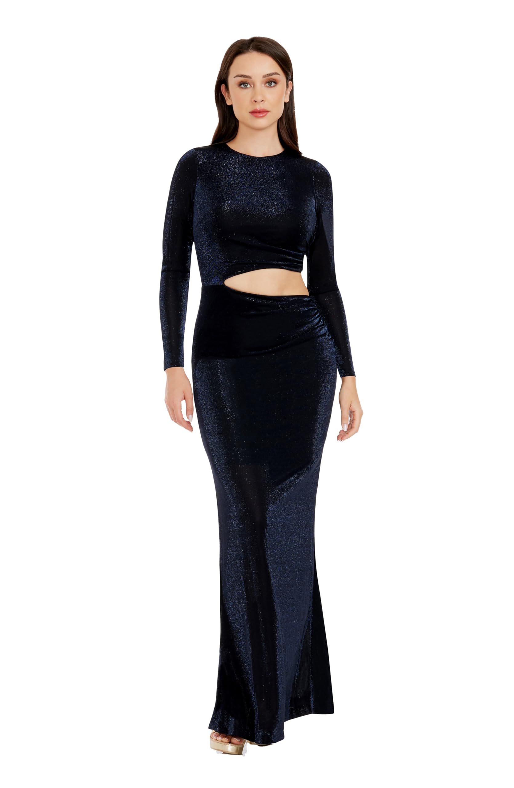 Dress the Population Women's Candace Sheath Maxi Dress - Elegant Formal Gown for Weddings, Parties & Evening Events | Flattering Bodycon Silhouette