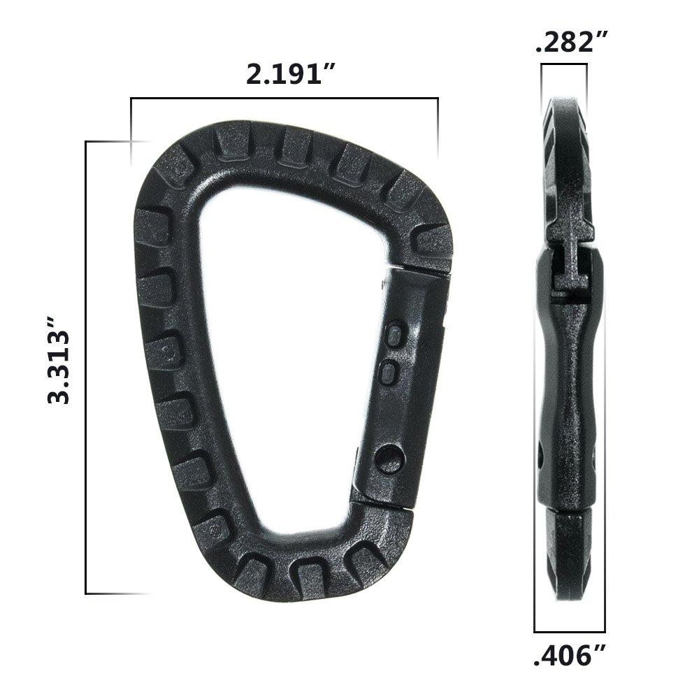 Paracord Planet Heavy Duty Carabiner Clip | Large Durable Camping Carabiner for Outdoor Gear, Survival Kit & Emergency Preparedness - Perfect for Hiking, Backpacking & Tactical Equipment