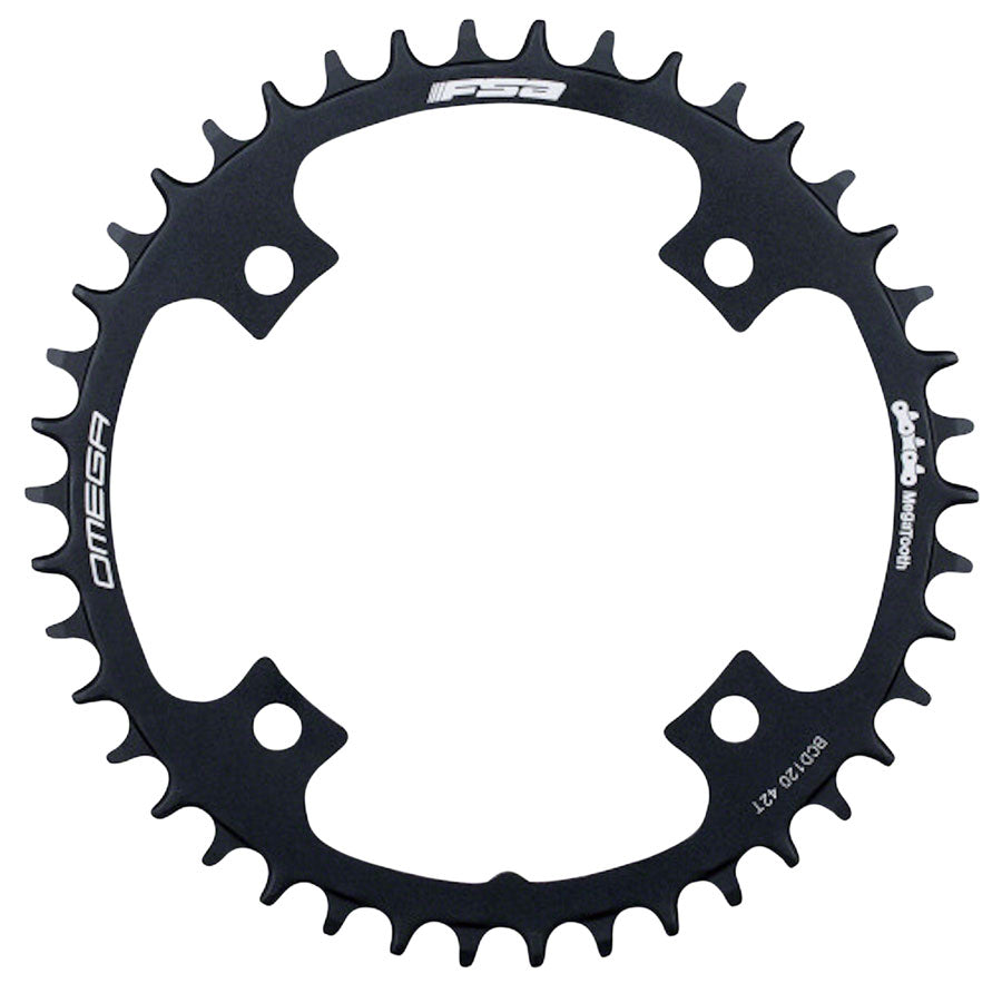 Full Speed Ahead Omega 1x Chainring 40T 120mm BCD Black - High-Performance Bicycle Chainring for Mountain Biking & Road Cycling