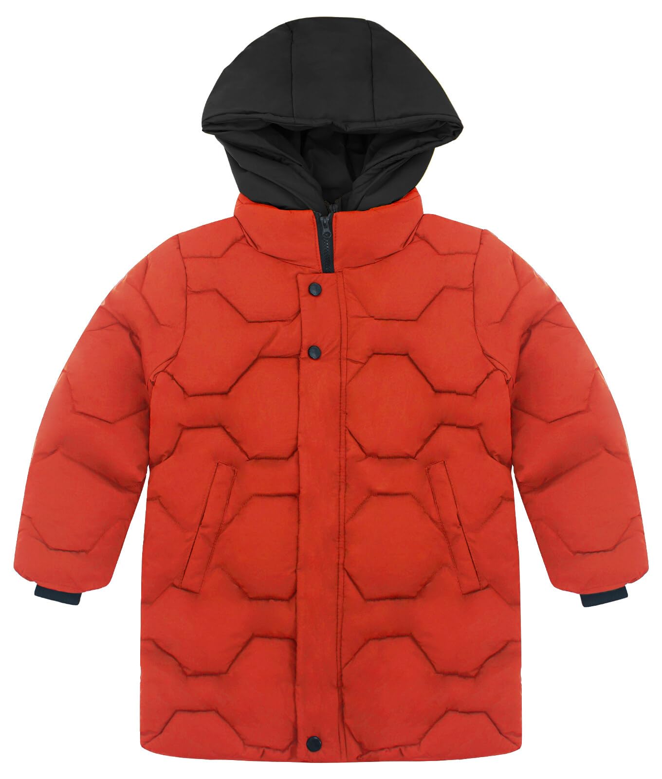SEAUR Kids Winter Coat - Waterproof Hooded Puffer Jacket with Double Zipper for Boys & Girls | Warm Down Outerwear for Daily Wear, Hiking & Climbing Adventures